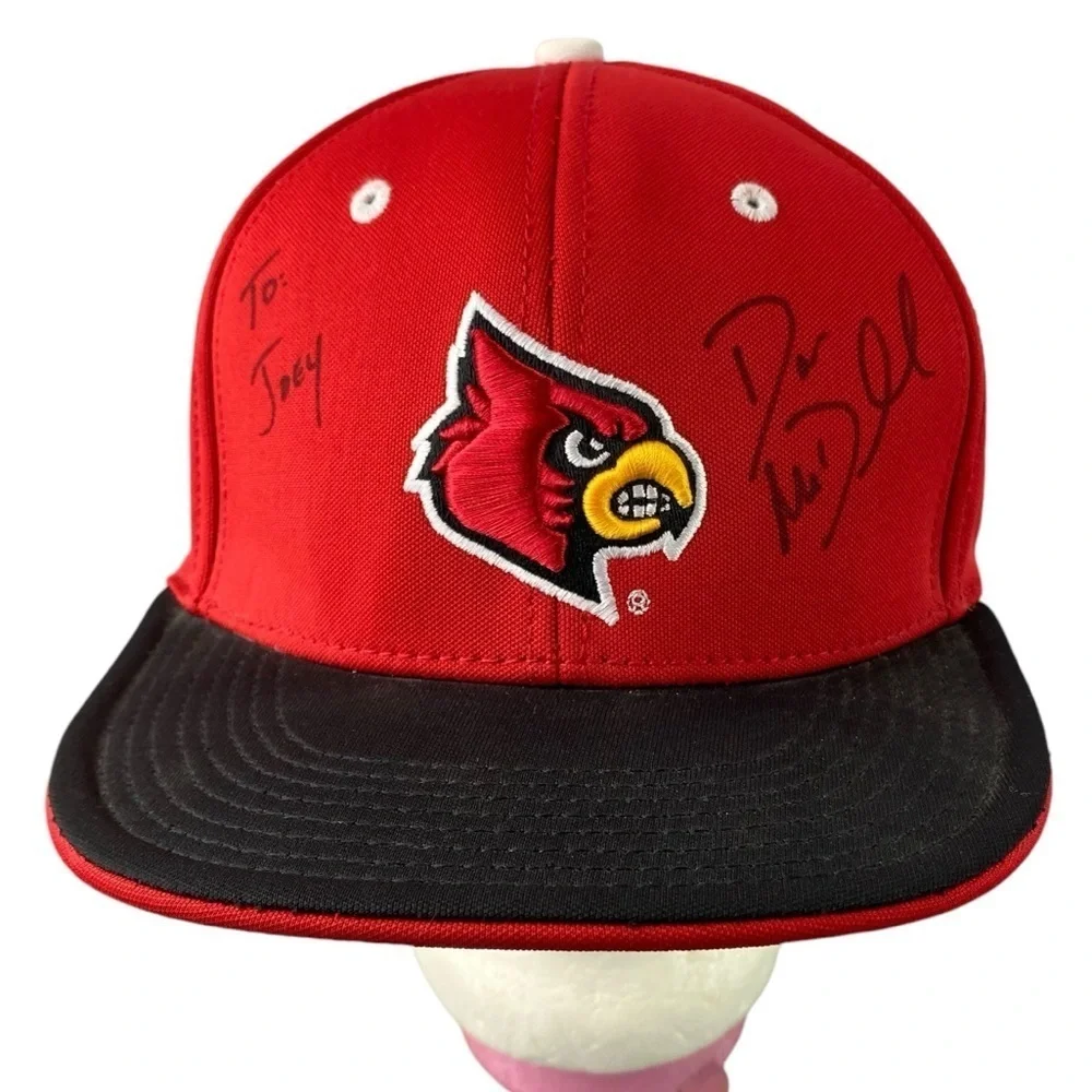Louisville Cardinals Baseball Hat Signed by Coach Dan McDonnell